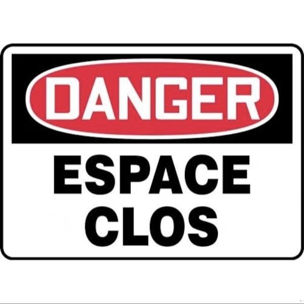 Accuform OSHA DANGER SAFETY SIGN CONFINED FRMCSP002XV FRMCSP002XV - main